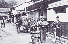 明治後期の店頭風景