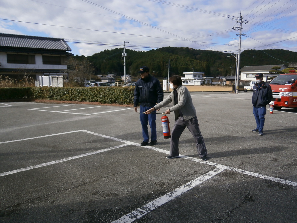 消火訓練の様子