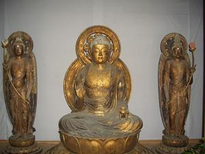 大乗院木造薬師如来及両脇侍像